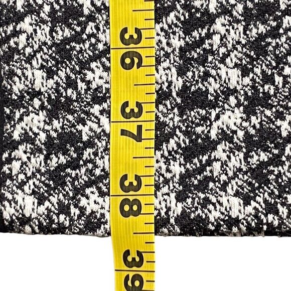 RALPH LAUREN Houndstooth Colorblock Sheath Dress Size 14 Slimming Black White - Picture 14 of 16